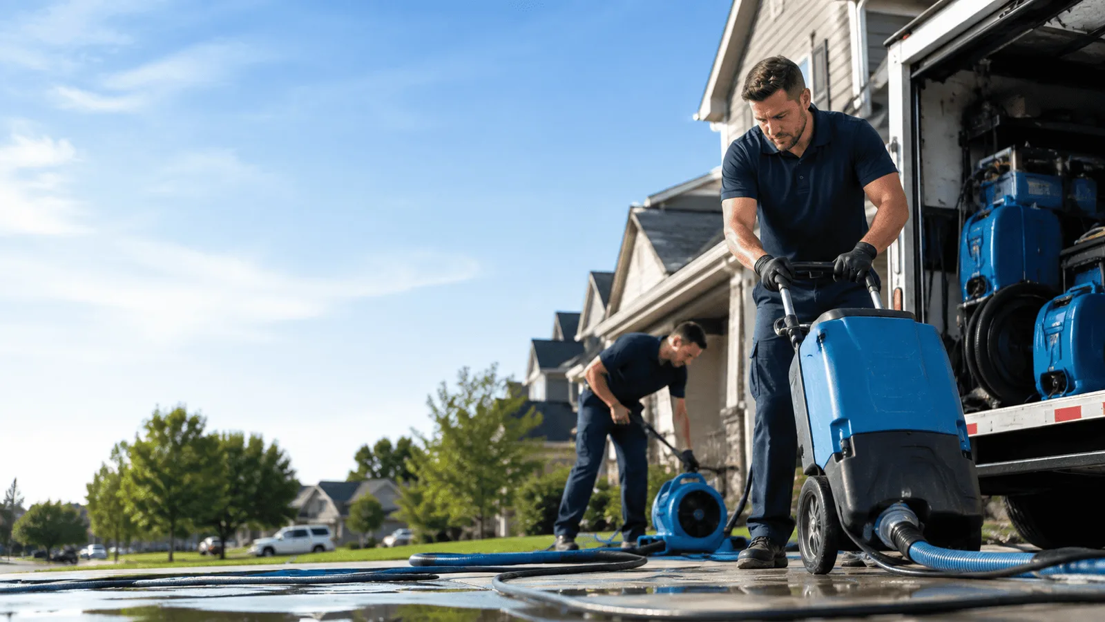 Dehumidification being performed in Lizemores, WV